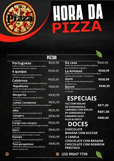 As melhores pizzas para voce.